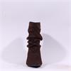 Una Healy Taste Back Ruffled Mid Boot - Chocolate